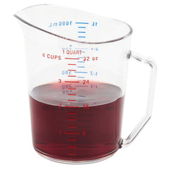 TrueCraftware ? Commercial Grade 1 Liter / 1 Quart Measuring Cup, Clear, Polycarbonate