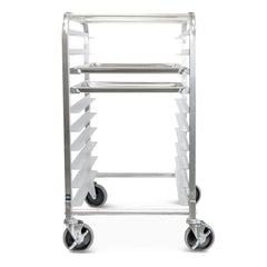 TrueCraftware Commercial 10 Tier Bun Pan Rack - Aluminium Full or Half Size Sheet Pan Rack with Locking Wheels
