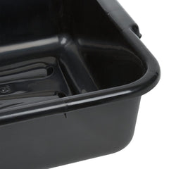 TrueCraftware ? Utility Kitchen Bus Box/Tub/Bin with Handles, 20-1/2" x 15-1/2" x 5", Black Color
