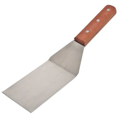 TrueCraftware 12 1/2 Inch - Stainless Steel Spatula Turner with Wood Handle and Square End