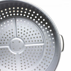 TrueCraftware ? 23" X 19" Aluminum Steamer without bottom, 60 cm, 3/8?, Big hole size, Steamer Steaming Pot Cookware