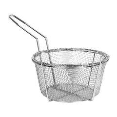 TrueCraftware ?9-1/2? Round Fry Basket Heavy Duty Nickel Plated Iron -Sturdy Round Food Strainer for Home and Commercial Restaurant Kitchen Frying Chips Fish Sausages