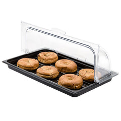 TrueCraftware ? Roll Top Chafer Cover, Clear Color, Polycarbonate, Opens both sides, Pastry Cover
