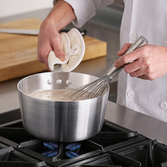 TrueCraftware ? 3-3/4 qt. Aluminum Saucepan ? Mirror Finish Cooking Sauce Pot Multipurpose Sauce pans for Home Kitchen or Restaurant, NSF Certified