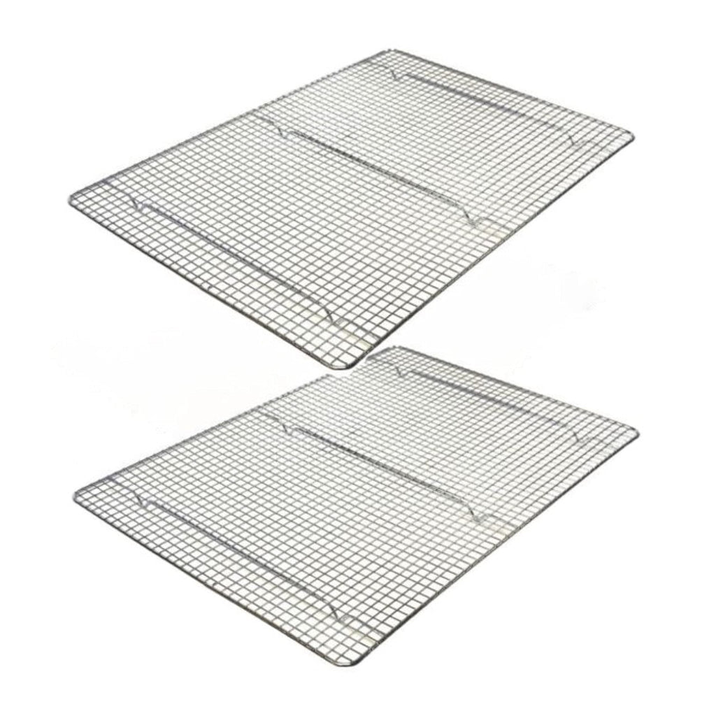 TrueCraftware ?Set of 2- Chrome Plated Footed Wire Icing/Cooling Rack 20-1/2" X 14-1/2", fits 22" X 16" pan