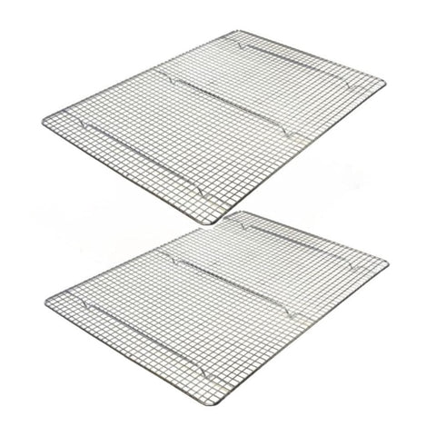 TrueCraftware ?Set of 2- Chrome Plated Footed Wire Icing/Cooling Rack, 16